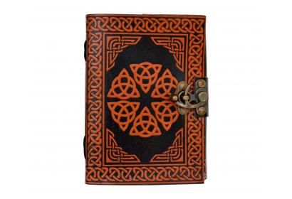 Celtic Design Shadow Leather Journal Note Book Travel Journal